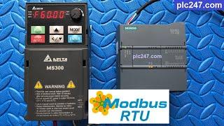 Siemens S7 1200 "Modbus RTU" DELTA MS300 VFD