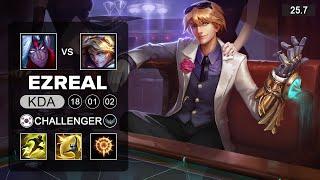 Ezreal vs Varus ADC - KR Challenger - Patch 25.7 Season 15
