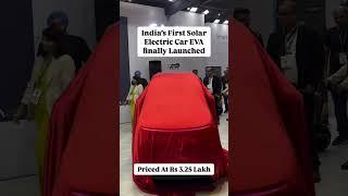 Powered by the sun, driven by innovation! The EVA Solar Electric Car #SolarPowered #SolarEV #india