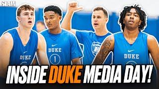 First Look at Cooper Flagg, Caleb Foster, & Duke at Media Day 