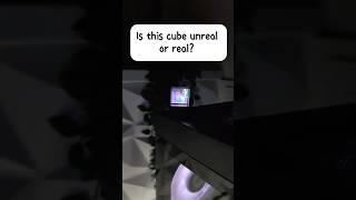Is this cube unreal or real? #cube #holographic #homedecor #technology #gift #fyp