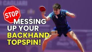 The Easiest & Fastest Way To Improve Your Backhand Topspin | Andreas Levenko Table Tennis