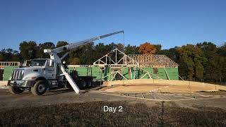 The Journey of Setting 74 Trusses for the First Time!