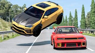 High Speed Traffic Car Crashes #178 - BeamNG Drive | CrashBoomPunk