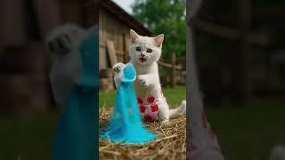 He Just Wanted to Keep His Dad Warm… But the Kitten Ended Up in Jail #meow #cat #ai