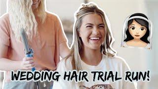 Wedding hair trial run! | Alyssa & Dallin