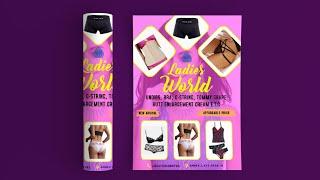 Pixellab Tutorial - How to Design Fashion Flyer on Smartphone using Pixellab | Diko Graphics