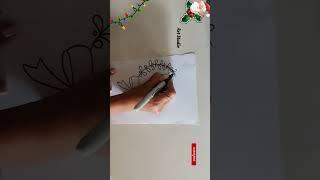 Beautiful Christmas Wreath DrawingHoliday Project Work Designs #youtubeshorts #art #viral #shorts