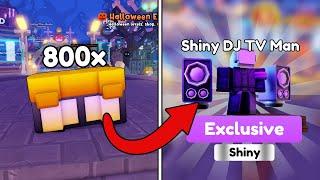 GAMBLING MY LIFE SAVINGS FOR SHINY DJ TV.. [Roblox]