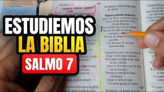 Cómo ESTUDIAR la BIBLIA correctamente Salmo 7