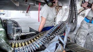 Air Force Weapons Loaders Arm F-15 Fighters