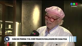 Ivan De Pineda y el Cheff Franciis Mallmann en Casa Foa