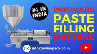 Thick Paste Filling Machine | Piston Filler | For filling Sauce, Dips, Cosmetic Cream, Salsa, Honey