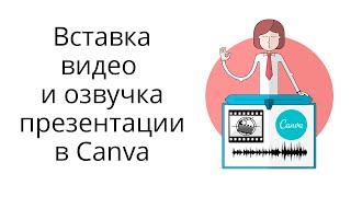 Добавление видео в презентацию, запись видео и озвучка презентации в Canva