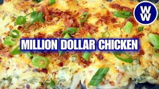 Skinny Million Dollar ChickenWW Friendly | Lightened Up | Weight Watchers-With Calories & Macros