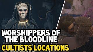 Assassin's Creed Odyssey ALL WORSHIPPERS OF THE BLOODLINE CULTISTS Locations Walkthrough