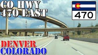 CO 470 East - Denver - Colorado - 4K Highway Drive