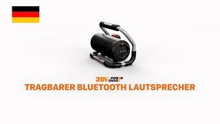 WORX WX009 TRAGBARER BLUETOOTH LAUTSPRECHER   DE