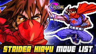 STRIDER HIRYU MOVE LIST - Marvel vs. Capcom 2: New Age of Heroes (MvC2)