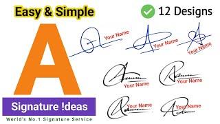  A Name Signature Style | A Signature Ideas | Ayesha Signature Style | Unique Signature Ideas