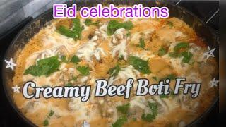 Bakra EID Special  Creamy Beef Boti Fry Recipe | Creamy Beef Boti Fry by Life With Uzma Rasheed