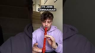 John Cena Theme Song on 1 Recorder (Chords) #shorts