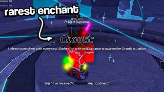 I GOT THE RAREST ENCHANT ON MY DEVELOPER ROD IN ROBLOX FISCH