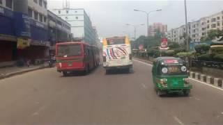 Street View Of Dhaka City Drive Mohakhali Flyover To Banani 4K Video