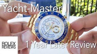 Yacht-Master II 1 Year Later Review (116688 18k Yellow Gold) 4K 60 FPS!