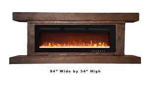 How to assemble your free standing fireplace surround for an LED electric insert.