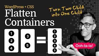 Flatten Child Containers from Multiple to One - CSS