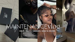 “THAT GIRL” REALISTIC MAINTENANCE VLOG: flip over fulani braids, nails & more | DAHRIEE THE FOLL