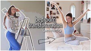 transforming my bedroom into my dream Pinterest room | AESTHETIC