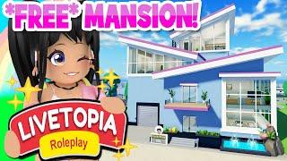 NEW *FREE MANSION* SECRET in LIVETOPIA Roleplay (roblox)