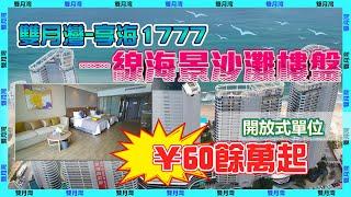 【雙月灣-享海1777】一線海景沙灘樓盤 開放式單位 ¥60餘萬起 #雙月灣  #享海1777