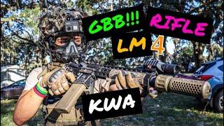 AIRSOFT GAS BLOW BACK RIFLE GAMEPLAY | KWA LM4 | BLACK TIGER AIRSOFT