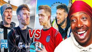 NORTH v SOUTH Football Challenges (REACTION)