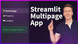 How to create a Streamlit Multi-Page Web App