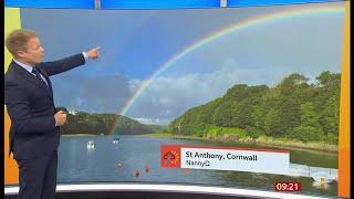 Weather images + heavy rain & rainbows and sporting events (UK) 6/July/2024 (a)