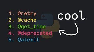 5 Useful Python Decorators (ft. Carberra)