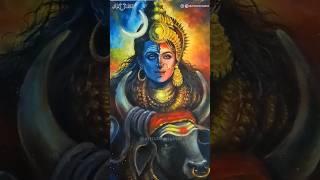 Shiv Shakti Acrylic Painting  #shorts #shiv #shakti #ardhnarishwar #shivratri #acrylic #painting