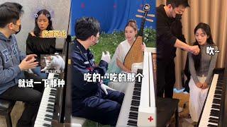 Piano master pretends to be a beginner to dabble in lessons? Playing and Playing is Wonderful 64-70