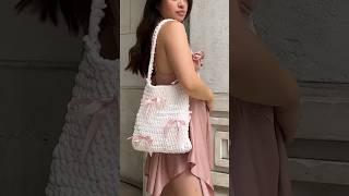 Crocheting a bag to match my outfit  #crochet #crocheting #crochetbag #crochetlove #fashionstyle