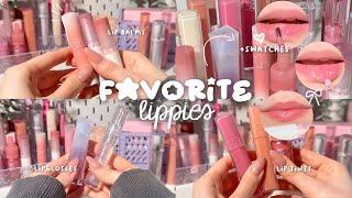 my favorite lip products + swatches! ᡣ𐭩 .𖥔˚ | kbeauty | cbeauty | yesstyle recos