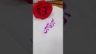 Seerat Sabeen name's calligraphy video #calligraphymasters #moderncalligraphy #nameart #calligraphy