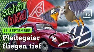 Pleitegeier fliegen tief | schönblöd