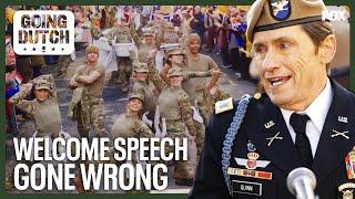 Colonel Quinn Gives a Speech at the Tulip Festival | Going Dutch