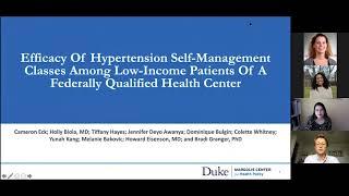 Efficacy Of Hypertension Self-Management Classes