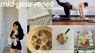 mid-year MOTIVATION / RESET ⭐️ goal setting + satisfying cleaning *productive motivating vlog*