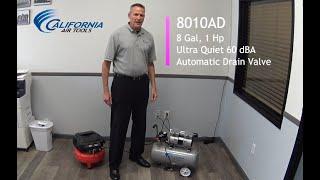 California Air Tools 8010AD Ultra Quiet Oil-Free Air Compressor with Automatic Drain Valve